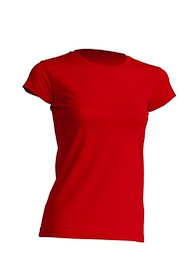 Майка красная (фуфайка) женская (S-XL) REGULAR T-SHIRT LADY RED