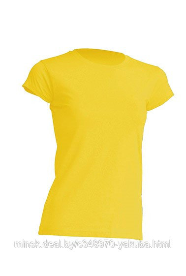 Майка желтая (фуфайка) женская (S-XL) REGULAR T-SHIRT LADY SUNNY YELLOW - фото 1 - id-p61902375