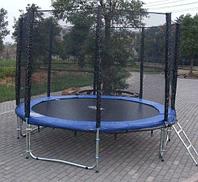 Батут 3,72м сетка+лестница Trampoline Fitness 12FT-extreme