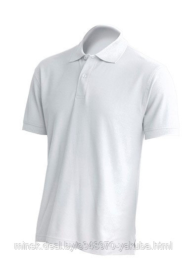 Джемпер (рубашка) поло мужской белый (S-XL) POLO REGULAR MAN WHITE - фото 1 - id-p61902612