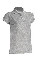 Джемпер (рубашка) поло женский серый POPL REGULAR LADY GREY MELANGE