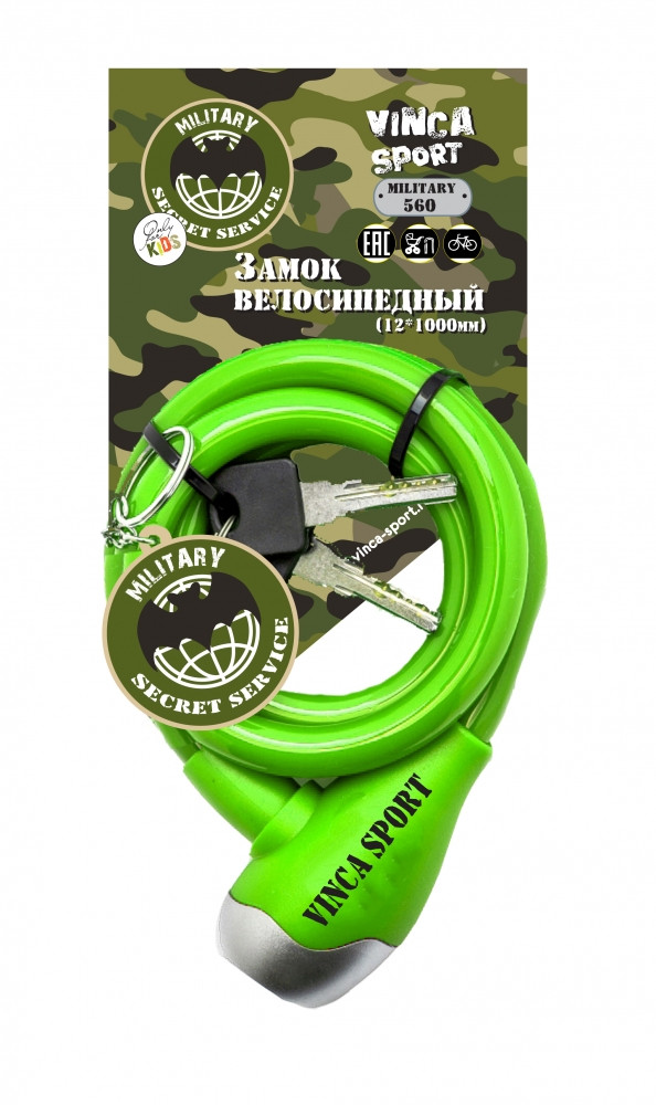 Велозамок тросовый 12*1000 мм
