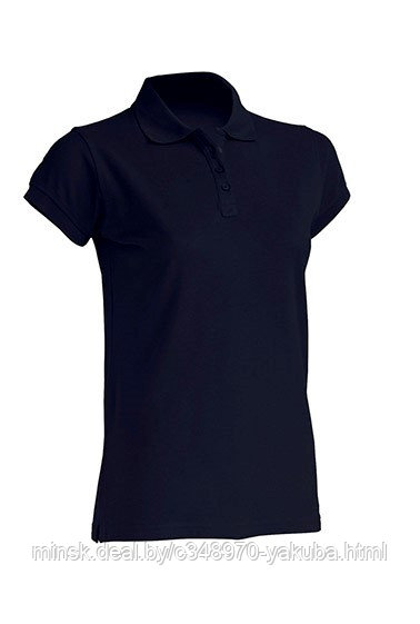 Джемпер (рубашка) поло женский темно-синий POPL REGULAR LADY NAVY - фото 1 - id-p61902931