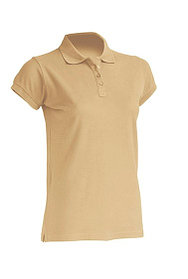 Джемпер (рубашка) поло женский песочный POPL REGULAR LADY SAND
