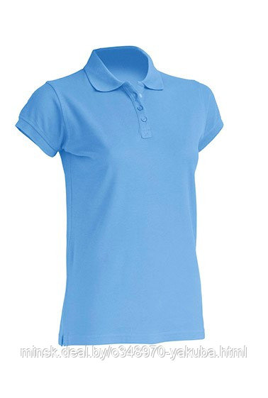 Джемпер (рубашка) поло женский небесный POPL REGULAR LADY SKY - фото 1 - id-p61902966
