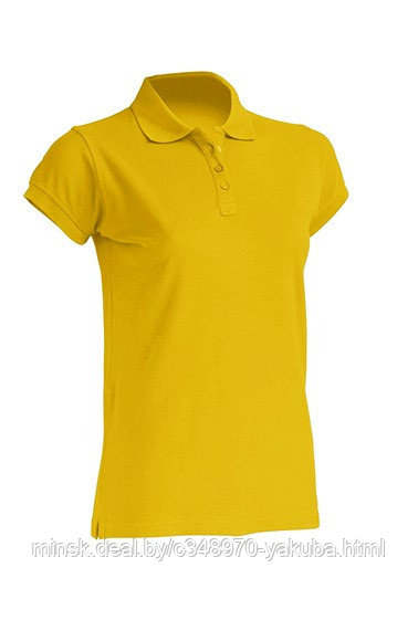 Джемпер (рубашка) поло женский желтый POPL REGULAR LADY SUNNY YELLOW - фото 1 - id-p61902973