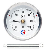 Термометр биметаллический накладной (с пружиной) БТ-30.010 0 60 °C