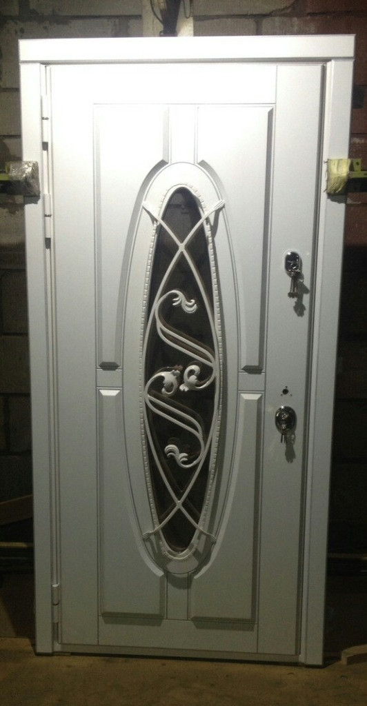 Металлическая входная дверь белорусского производства модель Монарх-4, эмаль + патина - фото 2 - id-p61905074
