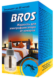 Жидкость от комаров к электрофумигатору (60 ночей)  BROS