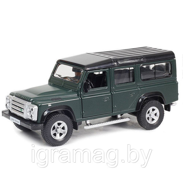 Металлическая инерционная машинка Land Rover Defender, 1:32