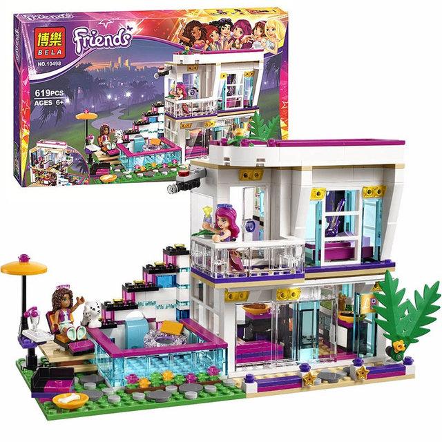 Конструктор Bela Friends 10498 "Поп-звезда: Дом Ливи" (аналог LEGO Friends 41135) 619 деталей 