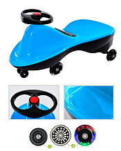 Машинка детская с полиуретановыми колесами «БИБИКАР СПОРТ» голубой