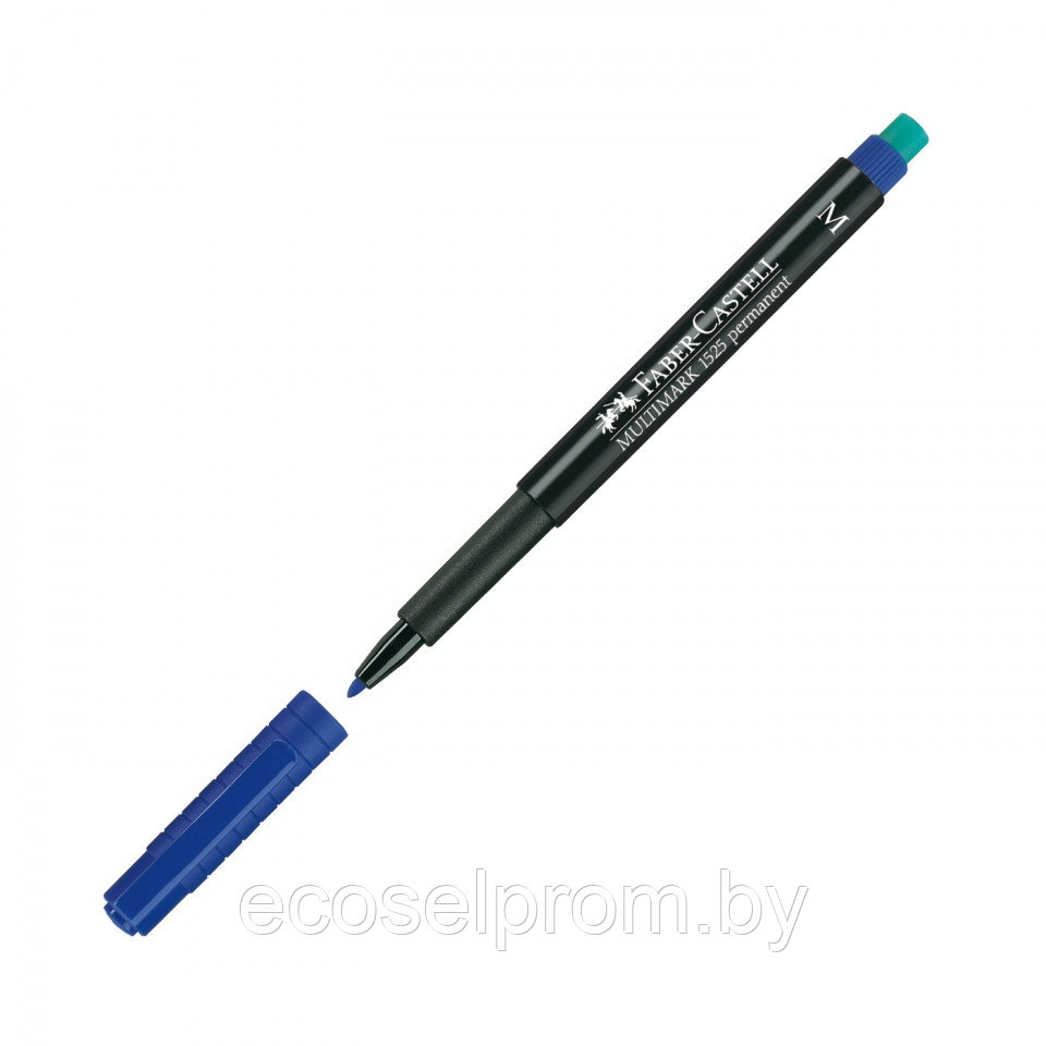 Маркер перманентный "Multimark" с ластиком Faber-Castell/синий M - фото 1 - id-p61915323