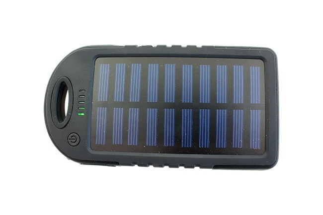 Портативное зарядное устройство на солнечных батареях с фонариком 5000mAh SiPL - фото 1 - id-p61916056