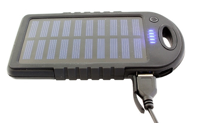 Портативное зарядное устройство на солнечных батареях с фонариком 5000mAh SiPL - фото 4 - id-p61916056