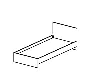 Кровать односпальная 37K010
