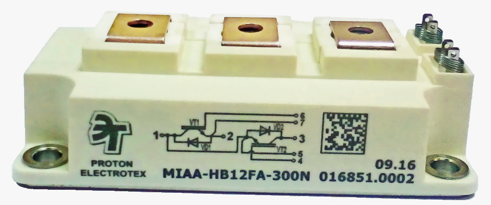 Транзисторный модуль MIAA-HB12FA-300N, тип IGBT полумост, 300А, 1200В. - фото 1 - id-p61941450