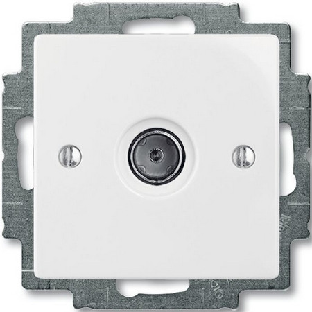 Basic 55-розетка TV простая 2400Mhz (белый) ААВВ1724-0-4276 шт