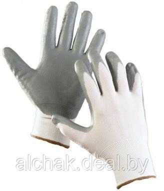 Перчатки нейлоновые с нитрильным покрытием