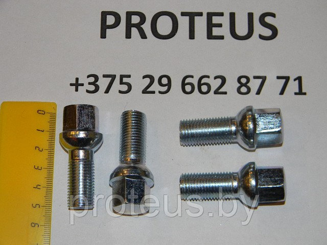 Болт колесный. Длина резьбы:28mm. Общая длина:54mm. M14x1.5 - фото 1 - id-p2459450