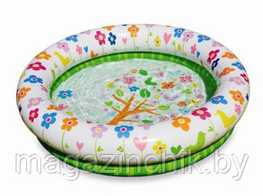 Intex 57427 Надувной бассейн с цветочками Интекс 112х25см купить в Минске