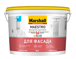 «Marshall Maestro» — Фасадная Акриловая краска (2,5l)BW