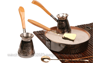 Турецкий набор для приготовления кофе на песке"Медный"