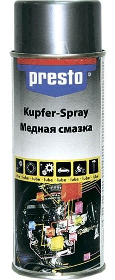 Смазка PRESTO 217654 Смазка медная Kupfer-spray 400мл - фото 1 - id-p61993388