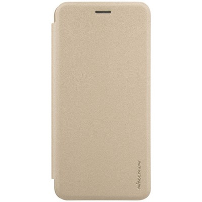 Полиуретановый чехол книга Nillkin Sparkle Leather Case Gold для Asus ZenFone 3S Max ZC521TL - фото 1 - id-p61999757