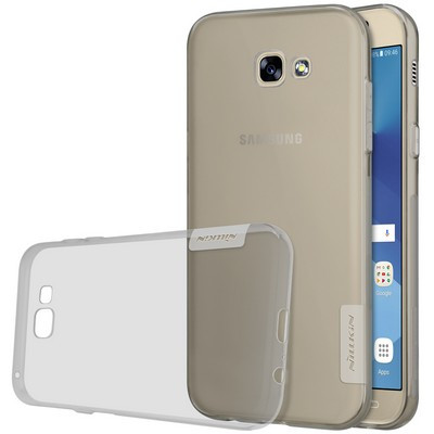 Силиконовый чехол Nillkin Nature TPU Case Grey для Samsung A320F Galaxy A3 (2017) - фото 3 - id-p61999772