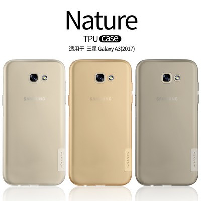 Силиконовый чехол Nillkin Nature TPU Case Grey для Samsung A320F Galaxy A3 (2017) - фото 4 - id-p61999772