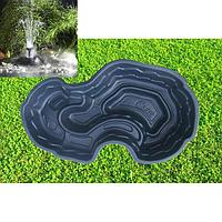 Пруд садовый V-440 с фонтаном и подсветкой - готовое решение