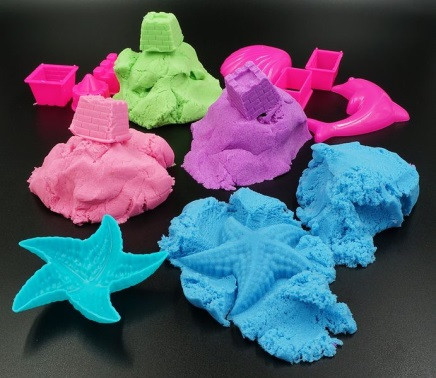 Игровой набор "Волшебный песок" разноцветный с пасочками 015-3 - фото 2 - id-p62000409
