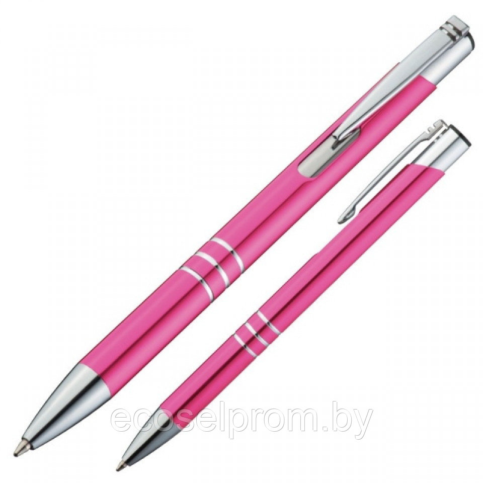 Ручка шариковая автоматическая Easy Gifts "Ascot"/розовый