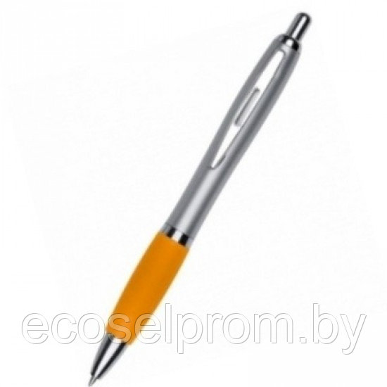 Ручка шариковая автоматическая Easy Gifts "St.Peterburg" серебро/оранжевый