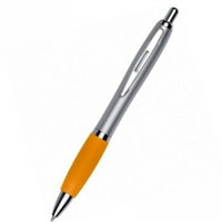 Ручка шариковая автоматическая Easy Gifts "St.Peterburg" серебро/оранжевый