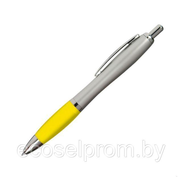 Ручка шариковая автоматическая Easy Gifts "St.Peterburg" серебро/желтый