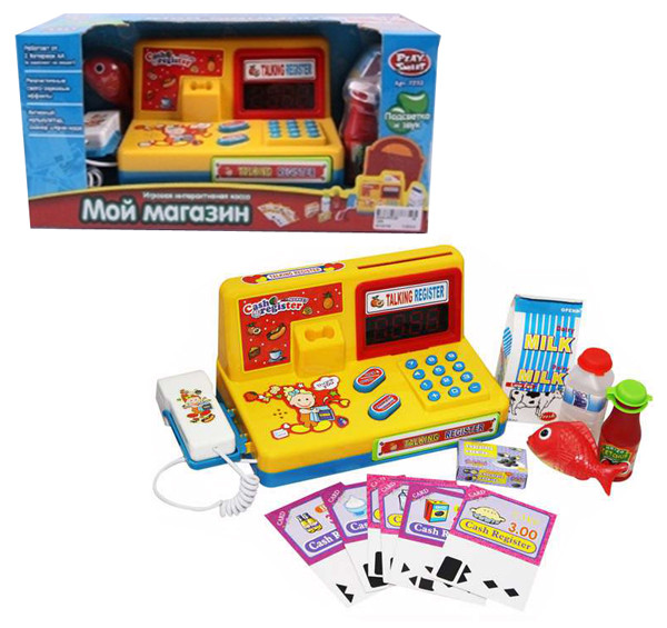 Игровая интерактивная касса "Мой магазин" 7253 с продуктами - фото 1 - id-p62004427