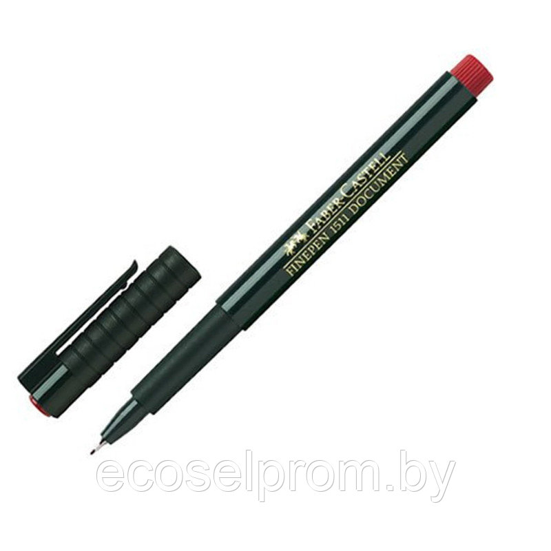 Ручка капиллярная Faber-Castell "Finepen 1511"/красный