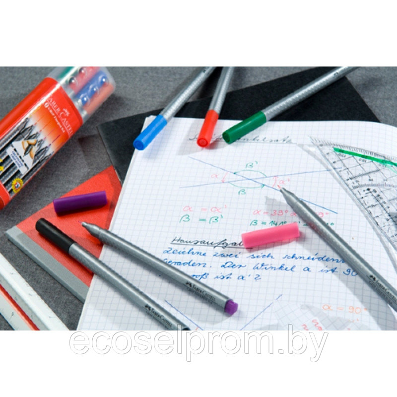 Ручка капиллярная Faber-Castell "Grip"/черный - фото 2 - id-p62015193