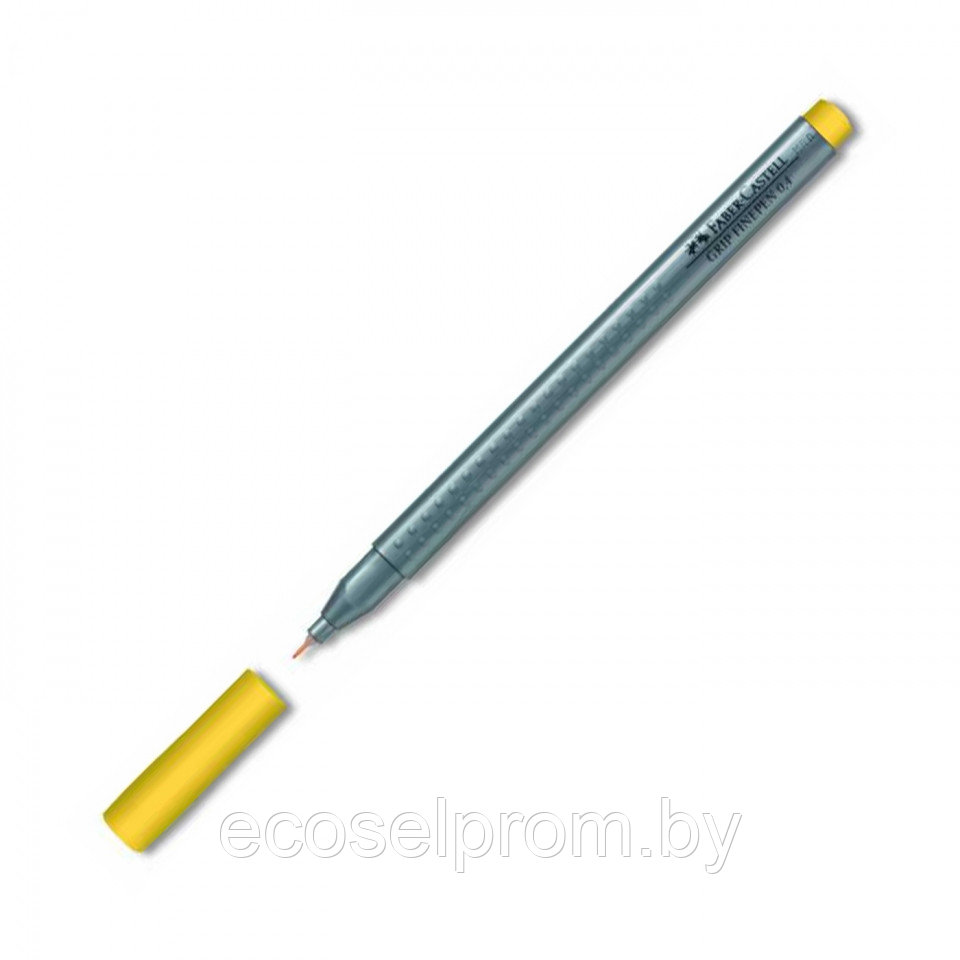 Ручка капиллярная Faber-Castell "Grip"/желтый