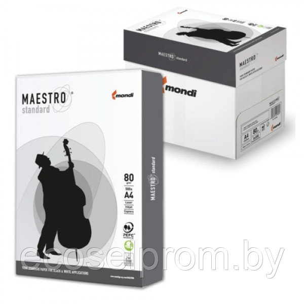 Бумага Maestro Standart формат А4, плотность 80гр/м2, 500л - фото 2 - id-p62015361