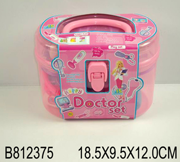 Игровой набор доктора в чемоданчике Doctor Set 15 предметов - фото 1 - id-p62015814