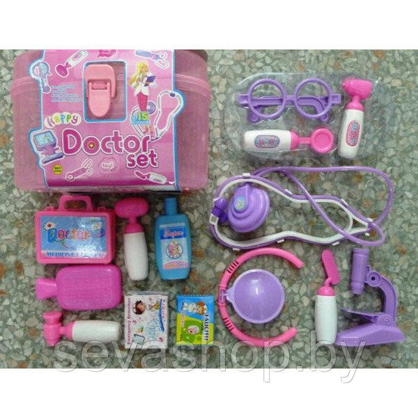 Игровой набор доктора в чемоданчике Doctor Set 15 предметов - фото 2 - id-p62015814