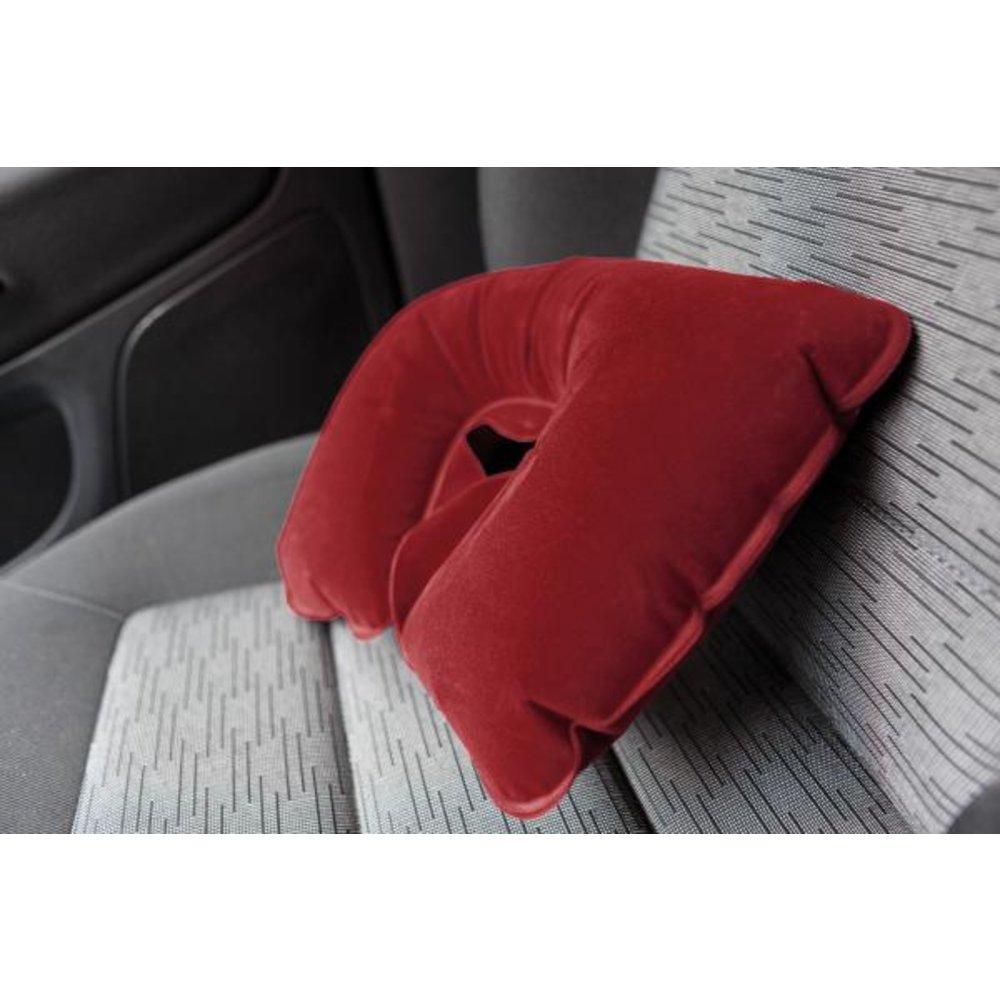 Надувная подушка-подголовник красного цвета - фото 2 - id-p62020050