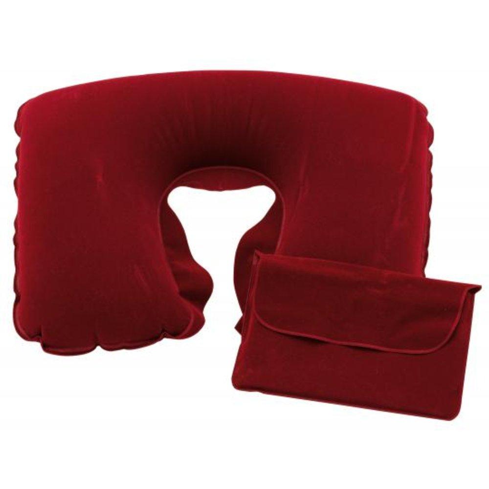 Надувная подушка-подголовник красного цвета - фото 1 - id-p62020050