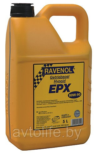 Трансмиссионное масло Ravenol EPX 80W-90 5л