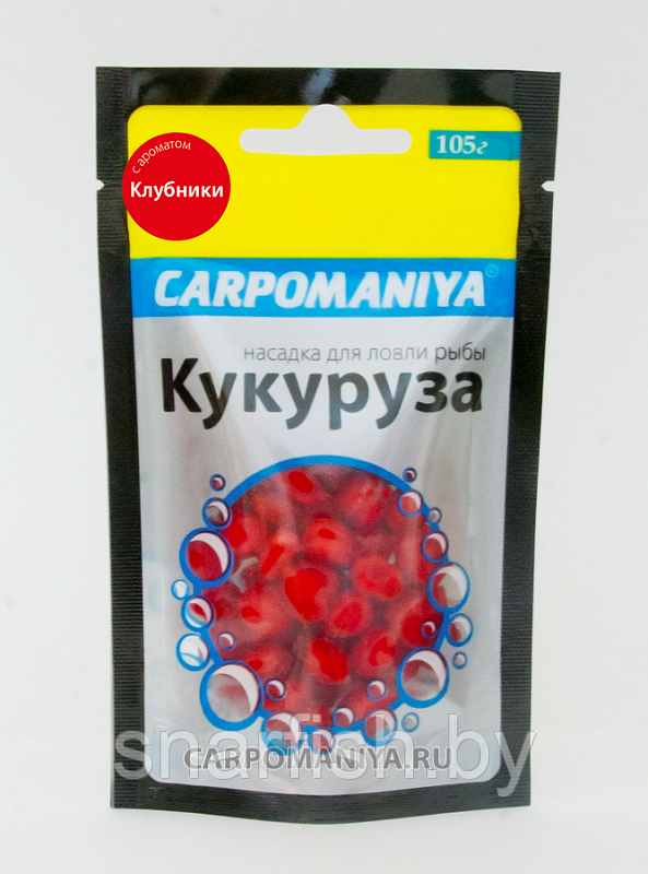 Насадка кукуруза "Carpomaniya" клубника,полу- мягкая 120 гр.