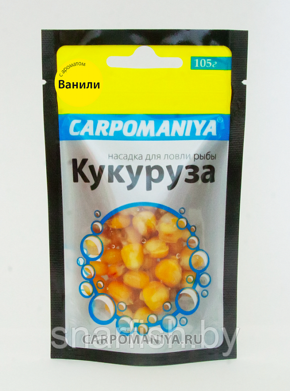 Насадка кукуруза "Carpomaniya" Ваниль, полу-мягкая 120 гр. - фото 1 - id-p62030309