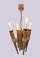 Люстра с факелами на 4 лампы